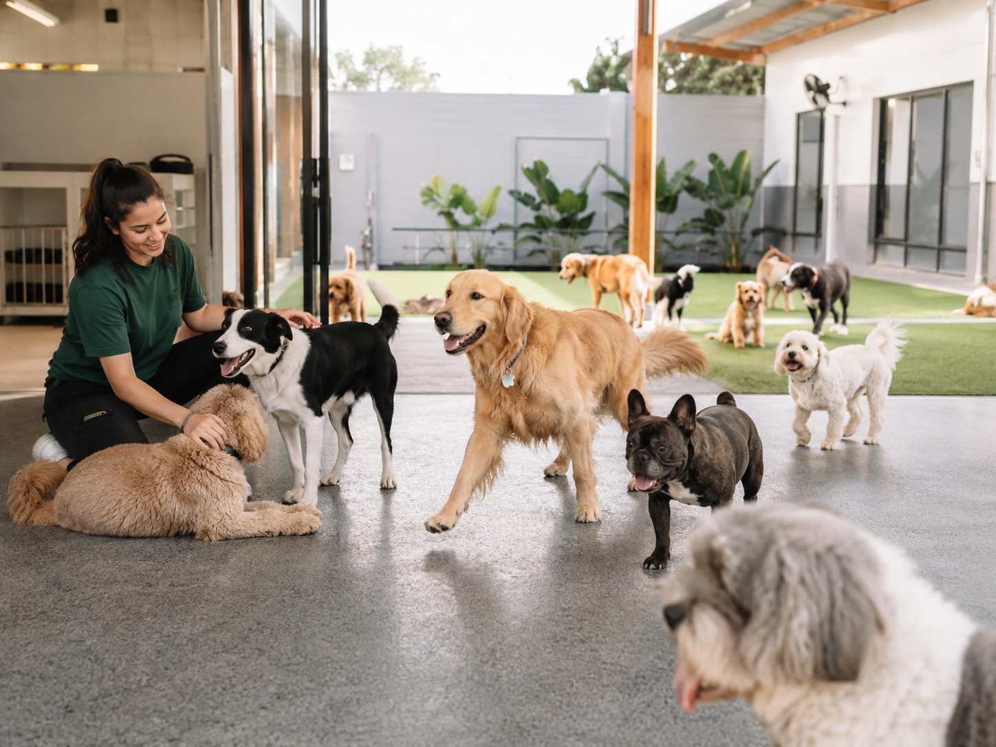 Guardería canina de día completo